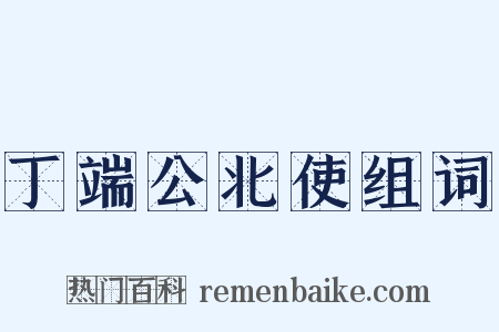 丁端公北使组词是什么意思的图片